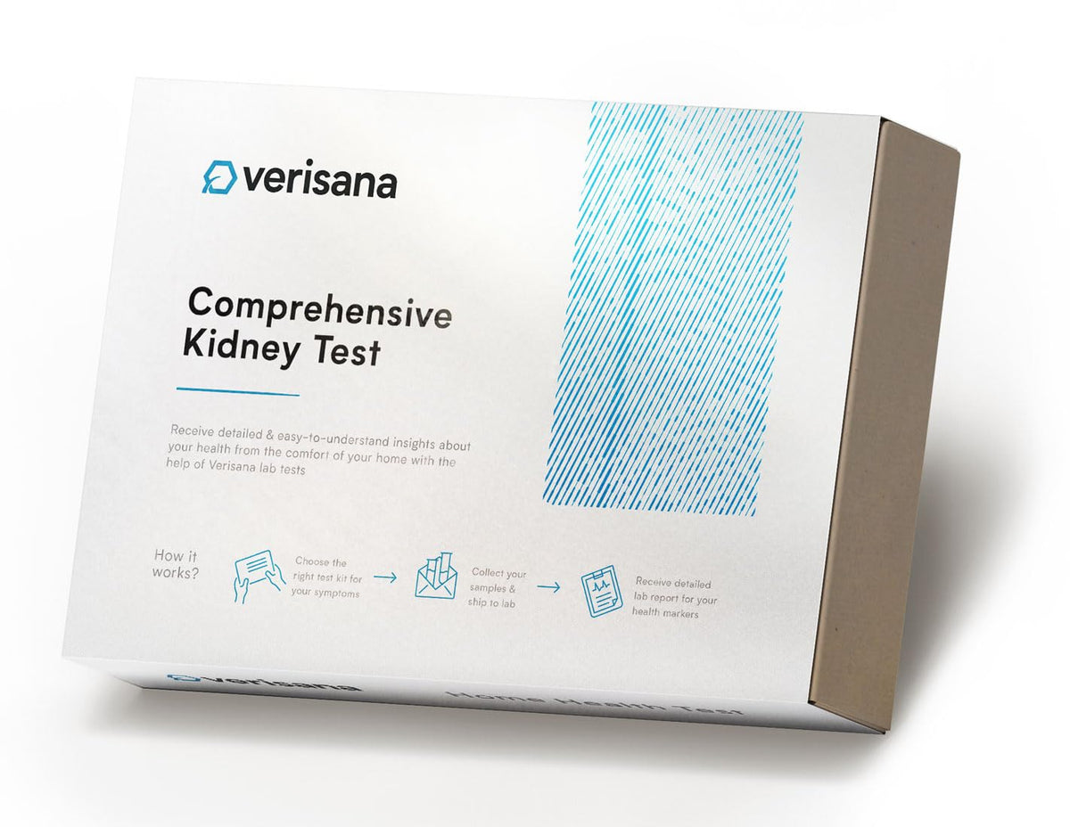 Verisana Comprehensive Kidney Test kit packaging for convenient at-home health monitoring