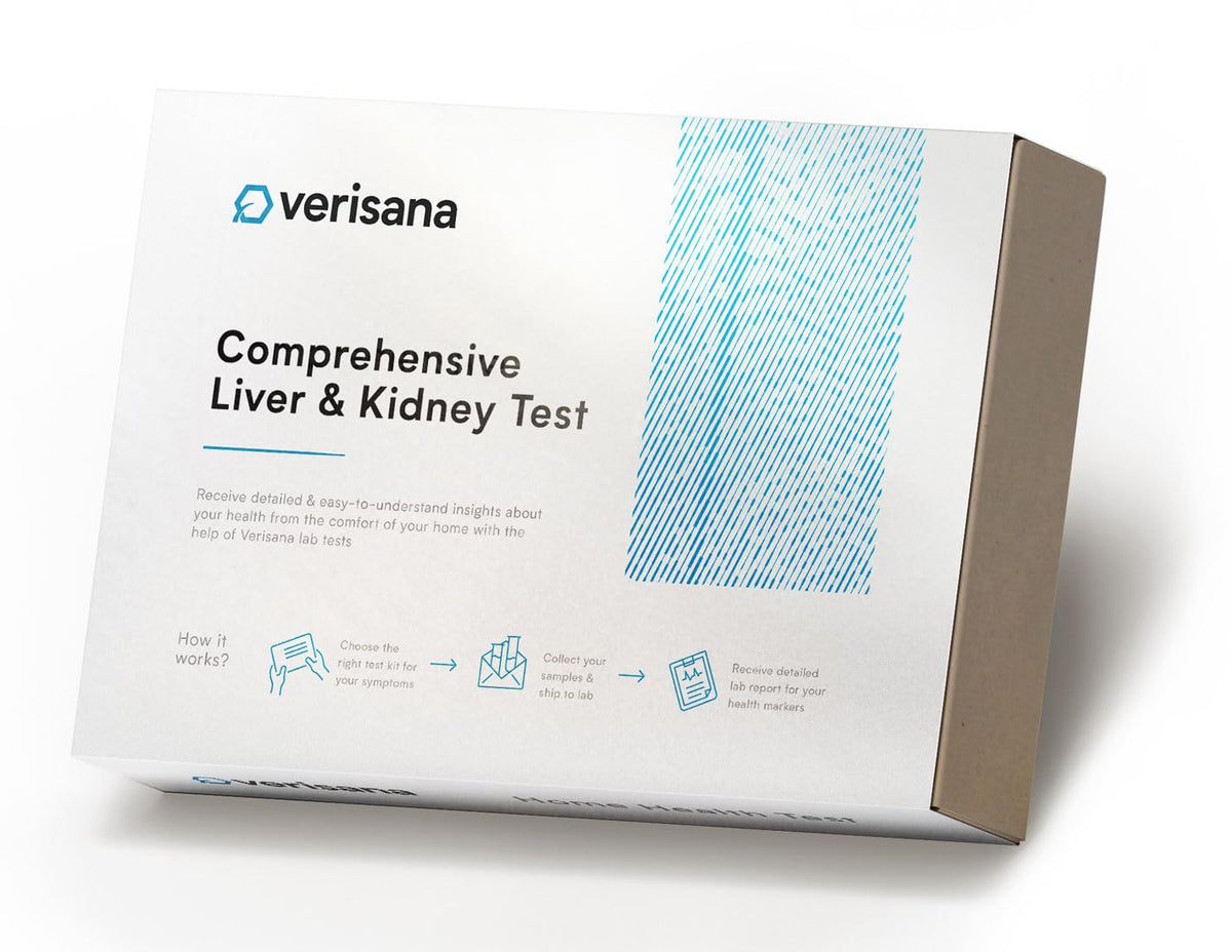 Verisana comprehensive liver-kidney test kit for at-home health insights