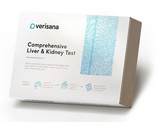 Verisana comprehensive liver-kidney test kit for at-home health insights