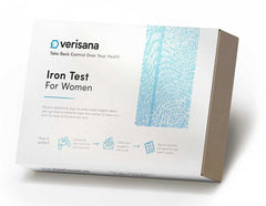 Verisana Iron Test for Women ferritin kit for easy at-home ferritin measurement.