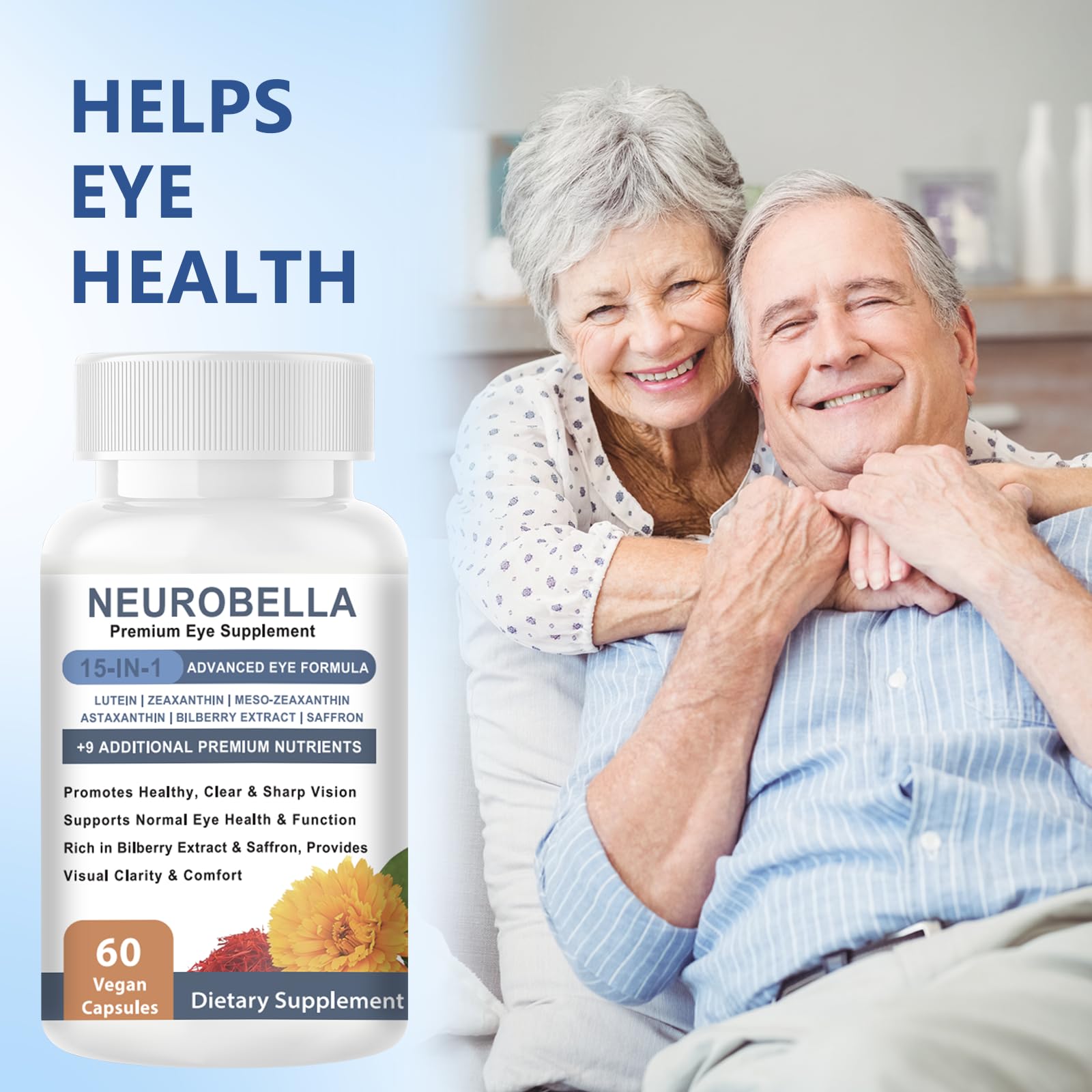 Versafy Neurobella bilberry extract image underscores plant-based nutrients for overall eye vitality