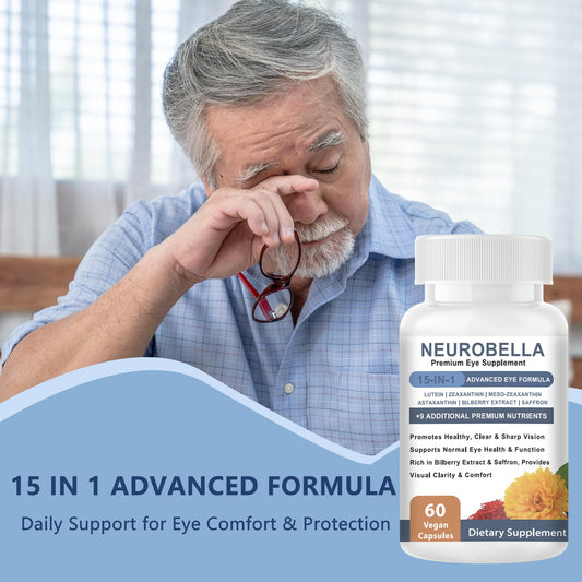 Versafy Neurobella capsules closeup highlighting easy-to-swallow format for daily use