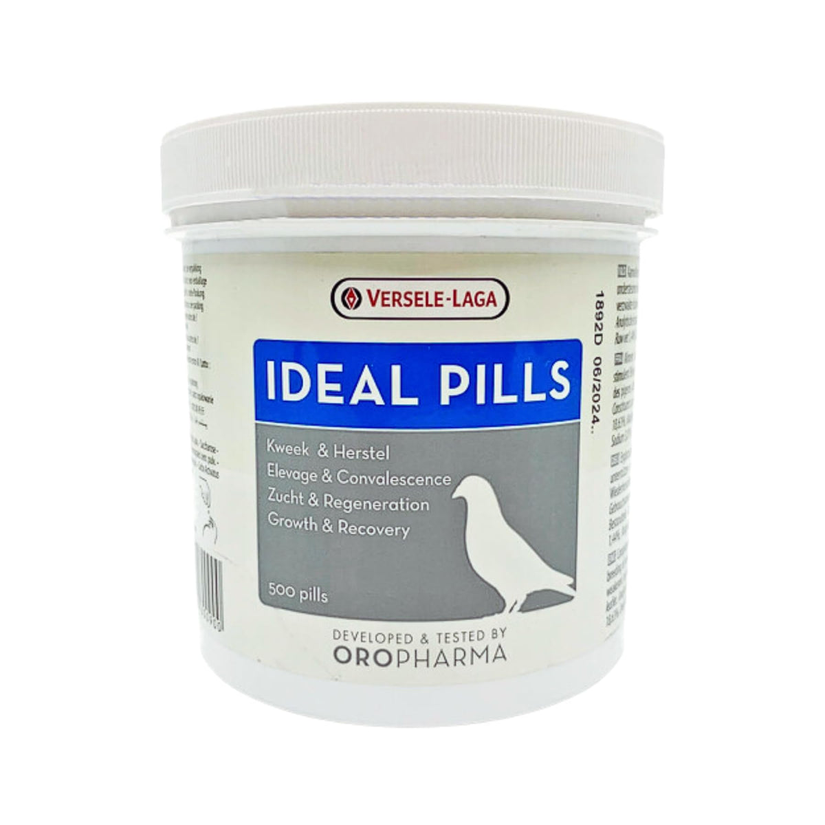 Versele-Laga Ideal Pills bottle front for pigeons' digestion