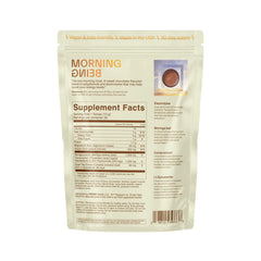 Verso Morning Being pour into a glass demonstrates quick hydration and focus support.