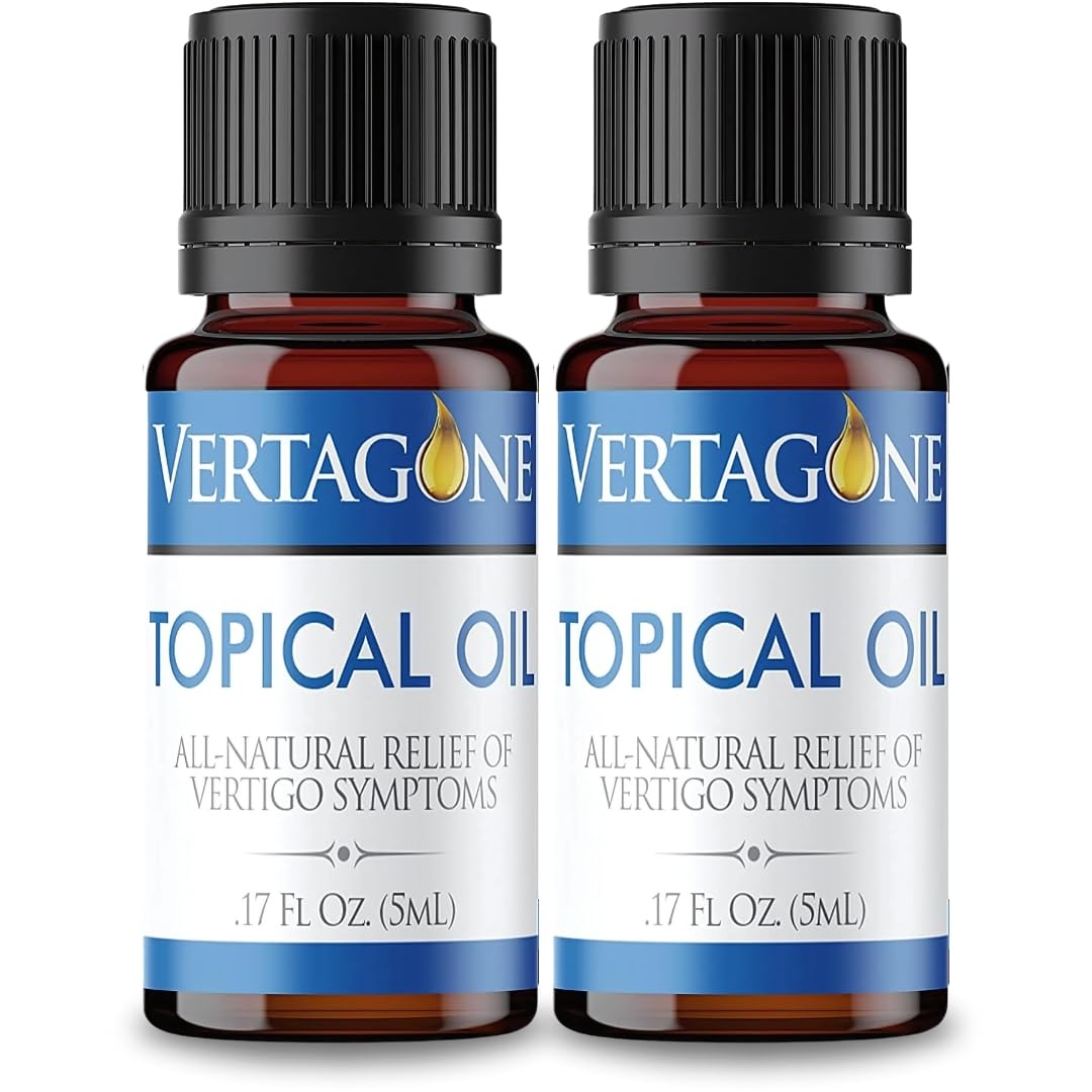 Vertagone Topical Oil behind-the-ear application for vertigo relief.