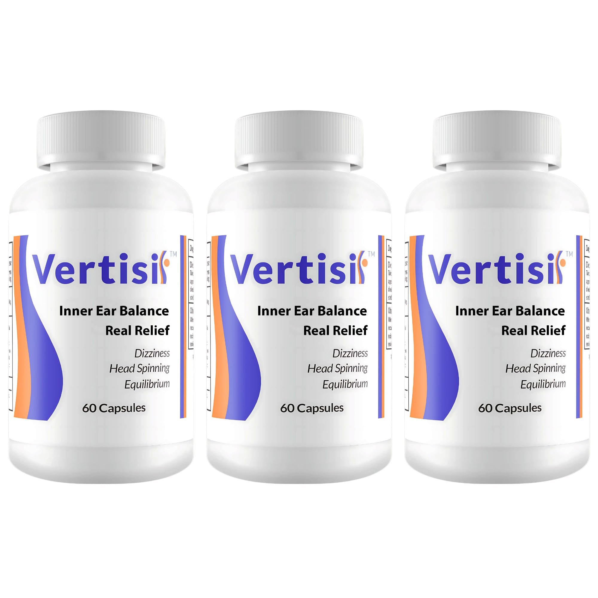 Vertisil bottle on a clean surface showing natural vertigo support.