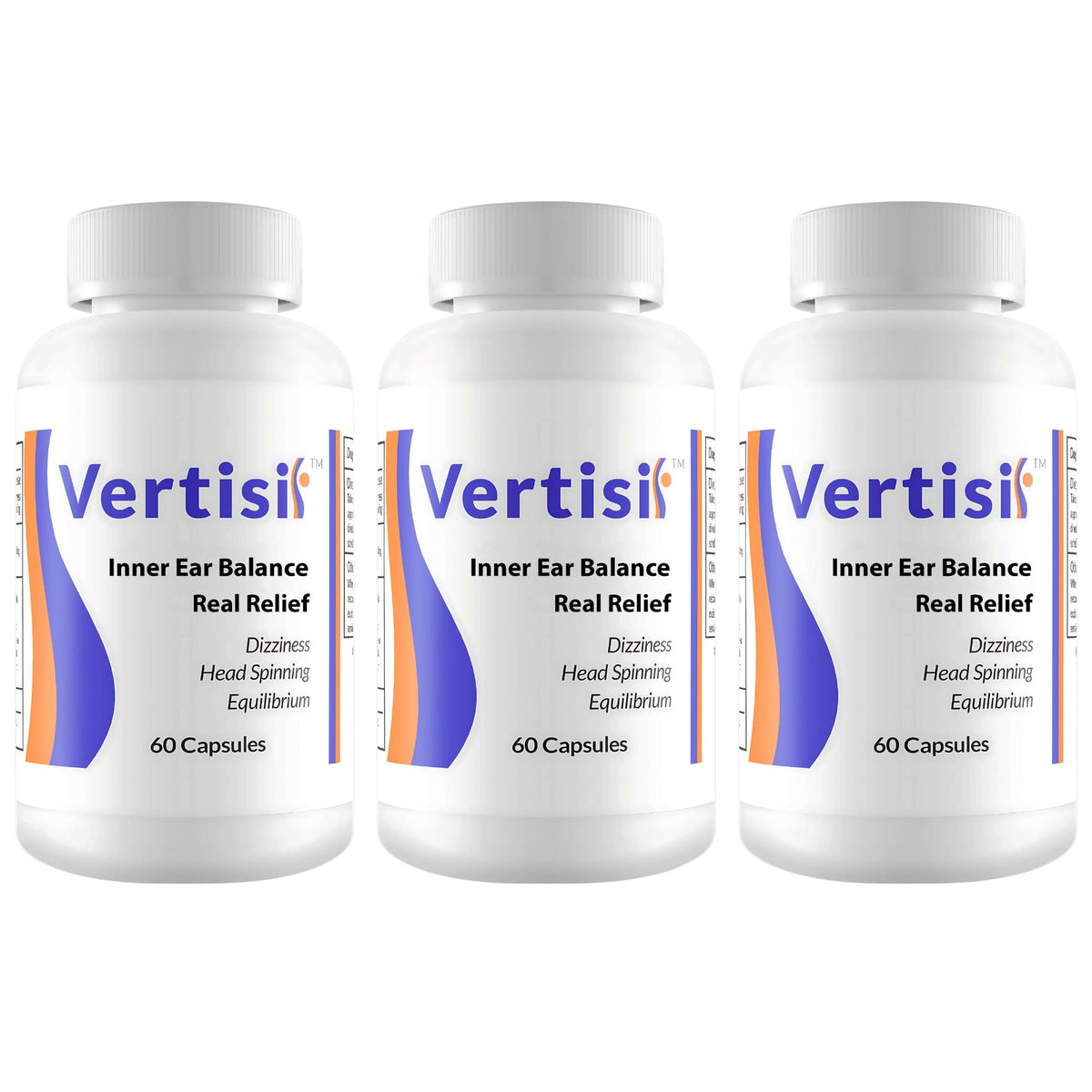 Vertisil bottle on a clean surface showing natural vertigo support.