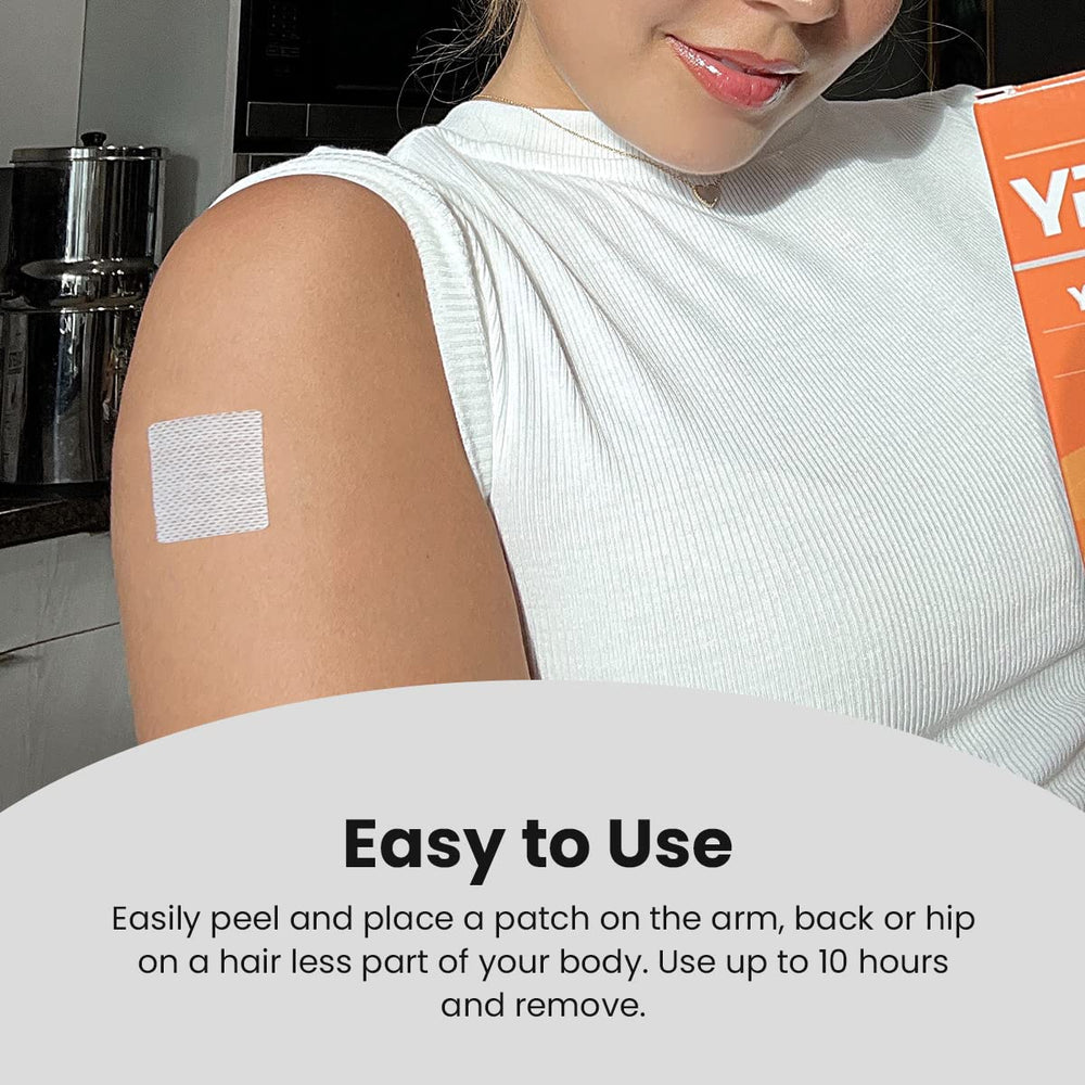 Veru Wellness patch worn overnight on the skin for extended delivery