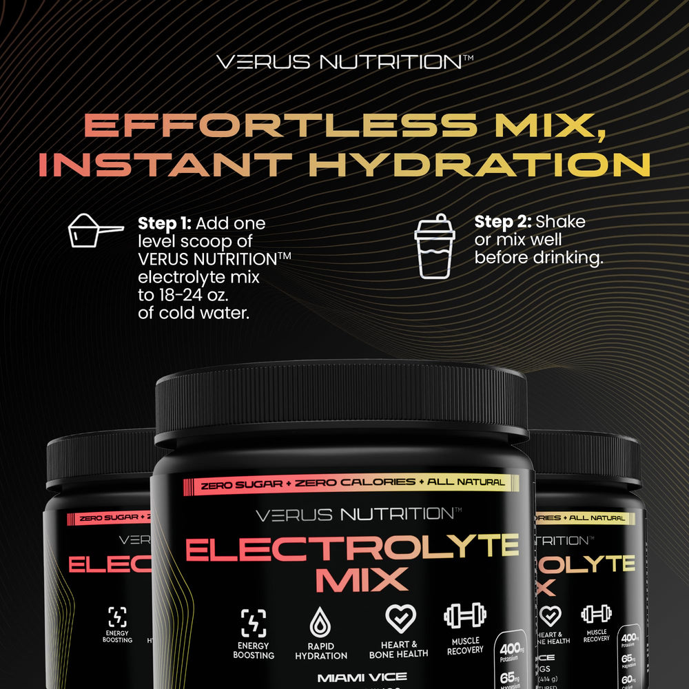 VERUS NUTRITION eco-friendly packaging with recyclable bottle