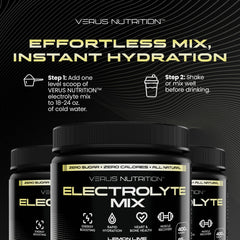 VERUS NUTRITION electrolytes flavor mixed berry offers fruity hydration.