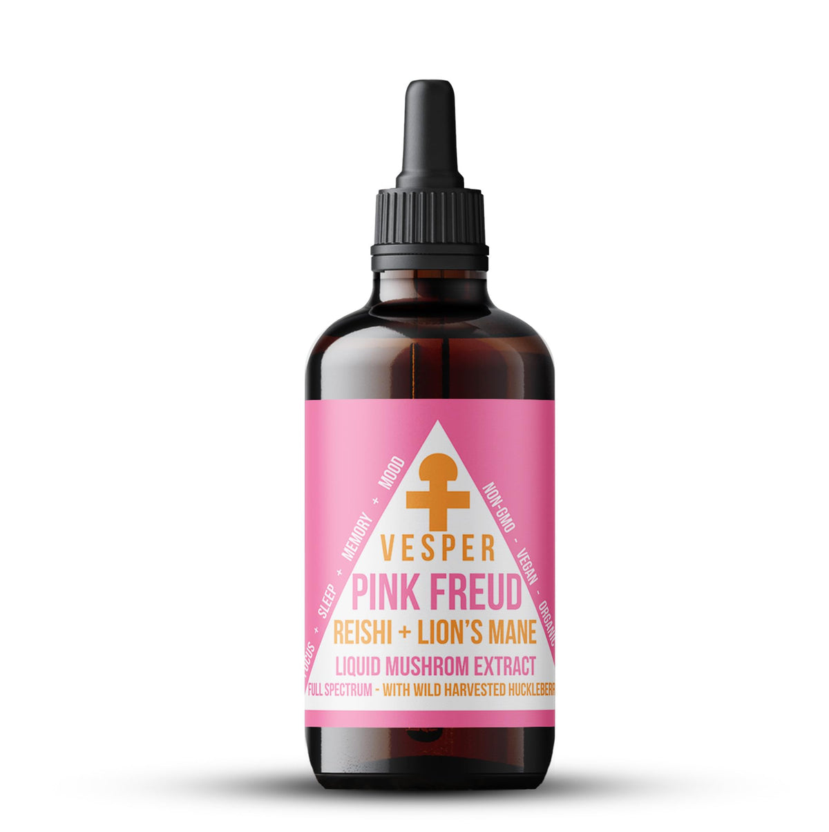Vesper Pink Freud bottle front view highlighting mood-support formulation
