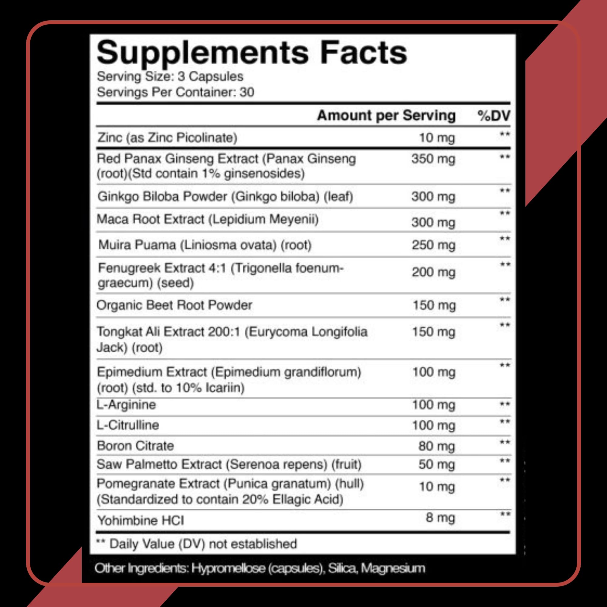 VesselFLEX bottle label close-up highlights beet root and arginine ingredients