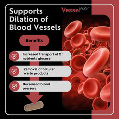 VesselFLEX capsules in hand illustrate easy daily dose