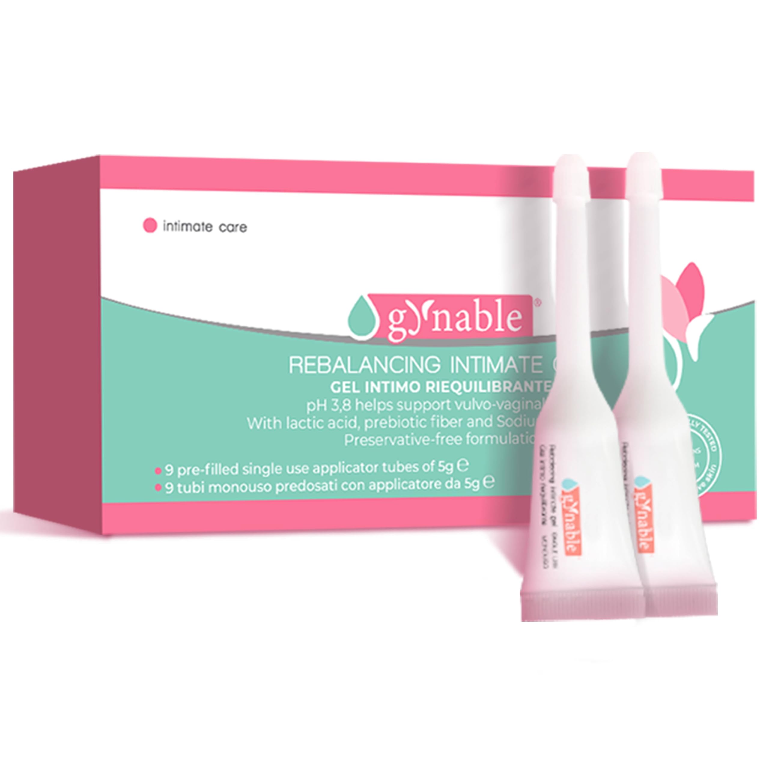 Vevoec Gynable vaginal probiotic gel bottle front display for easy daily use.
