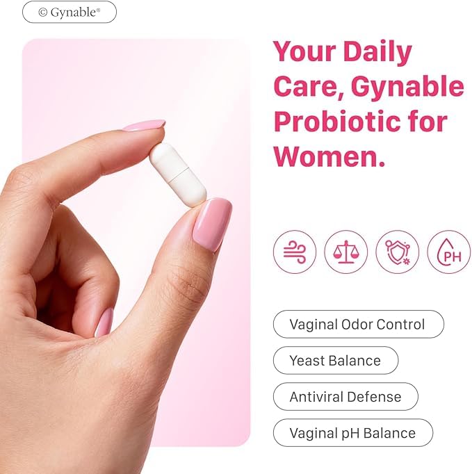 Vevoec Gynable capsules-closeup emphasizing enteric-coated delivery