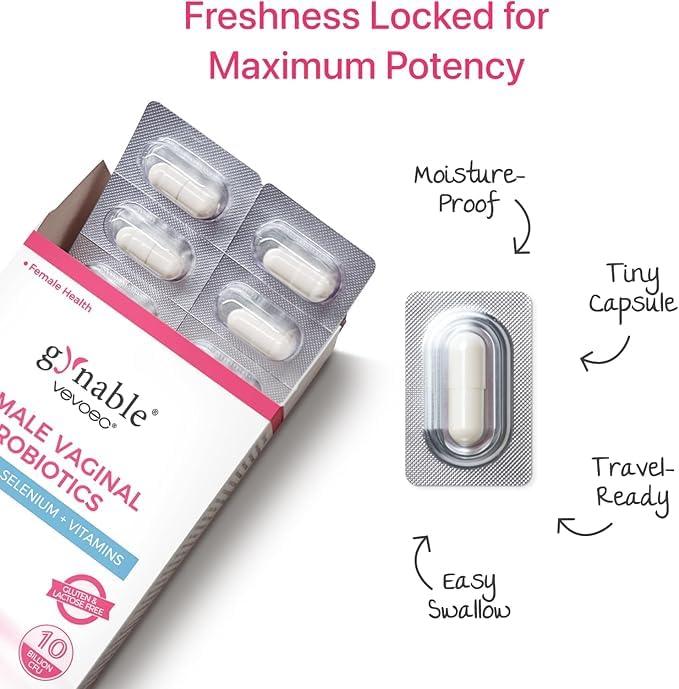Vevoec Gynable ingredients-label points out vitamins and minerals