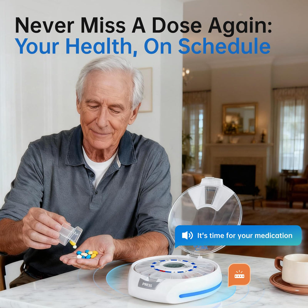 VEXA VitaMate Pro 21 app interface for streamlined dose scheduling.