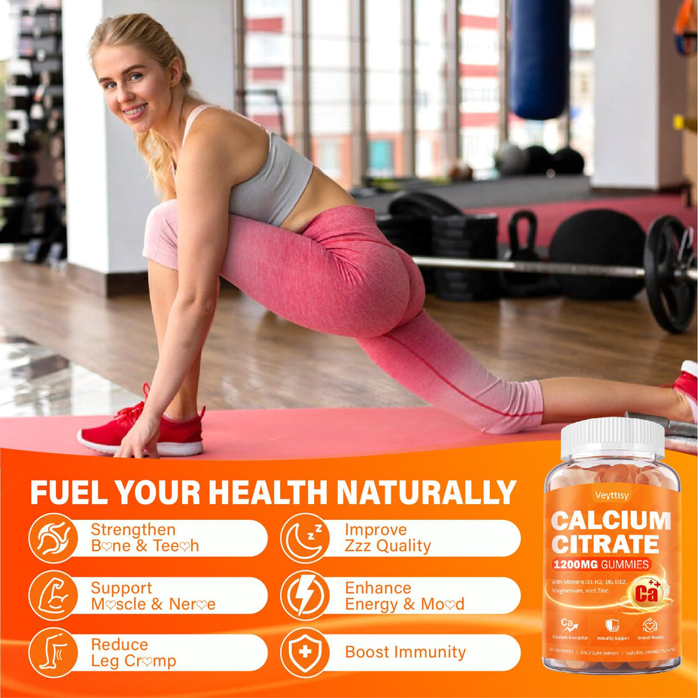 Veyttisy Calcium 1200mg D3 vegan ingredients panel, plant-based formula