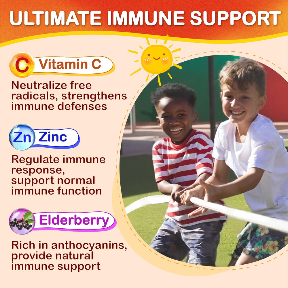 Elderberry and vitamin C may support immune health during school season.