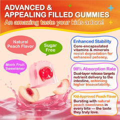 Veyttisy two-gummy daily serving at breakfast simplifies kids’ nutrition.