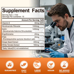 Vffiek NAD+ liquid energy and focus support in daily routine.