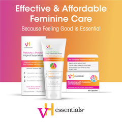 vH essentials Probiotic Gummies with water shows convenient daily dosing.