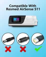 vhbw AirSense 11 power cord travel-ready design supports busy travelers.