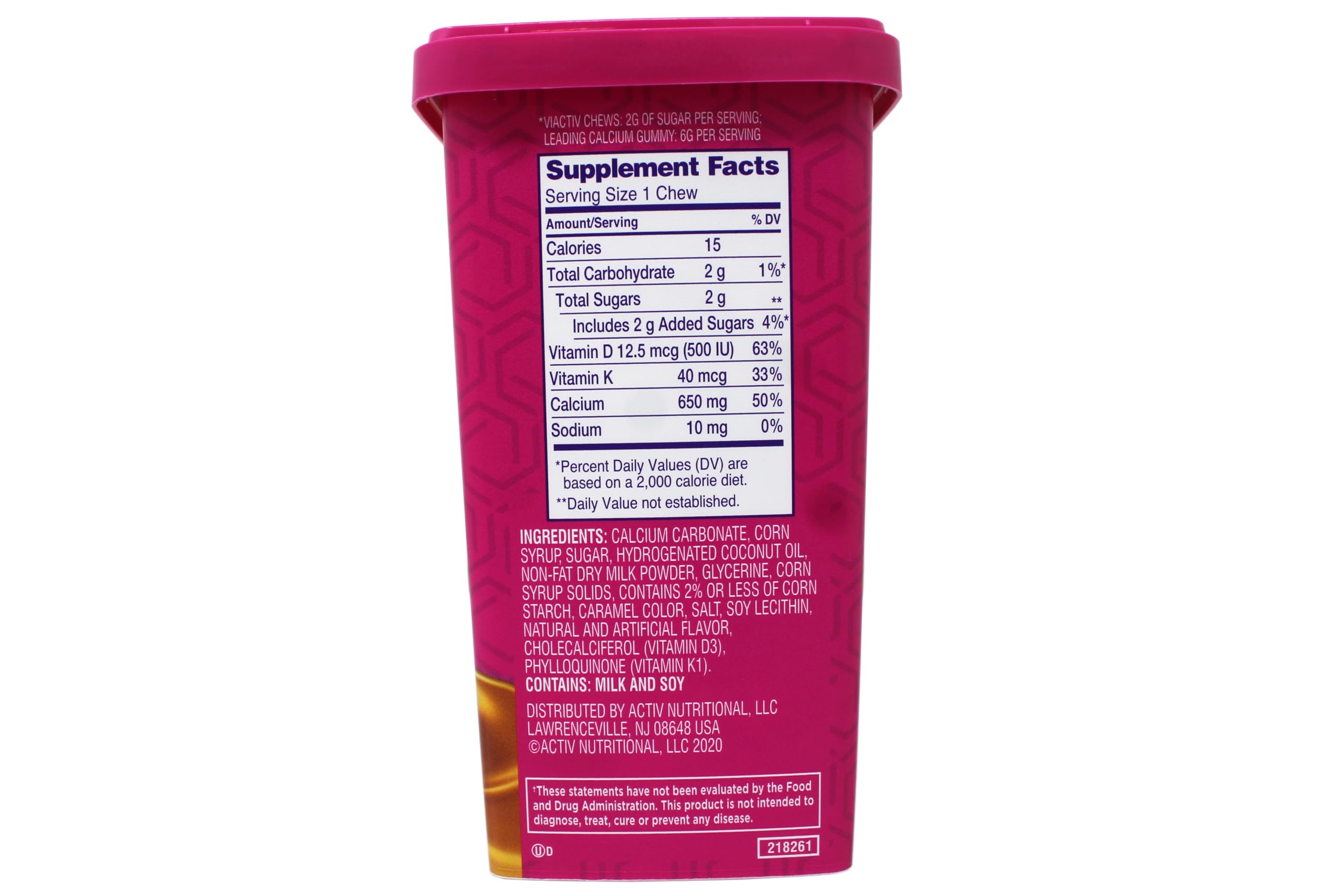 Two-pack Viactiv Max box for calcium and vitamin D3