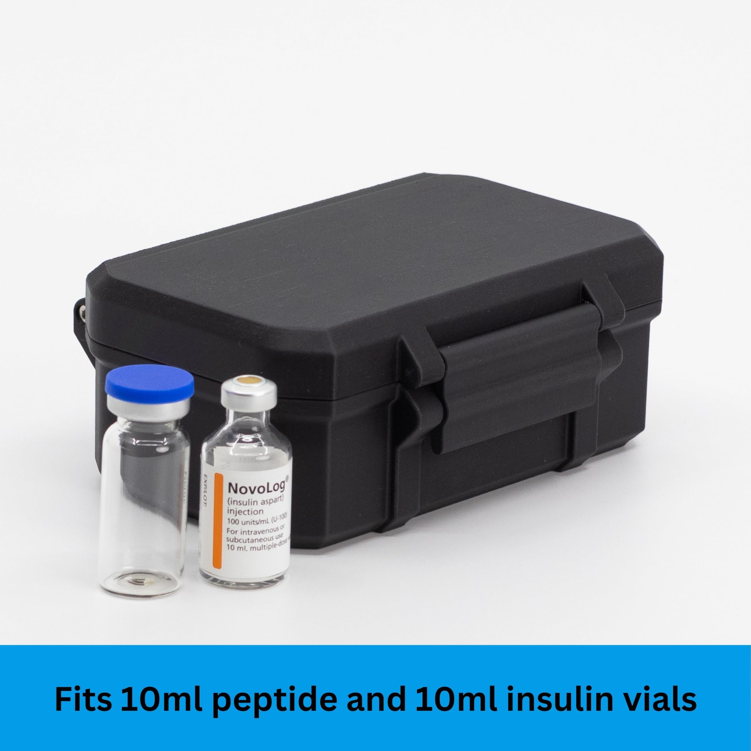 10ml Vial Case syringe-slot keeps tools organized during travel.