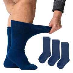 Viasox EasyStretch diabetic crew socks in ultra-soft knit for daily comfort