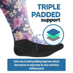 Viasox EasyStretch demonstrates up to 30-inch stretch for edema-friendly fit