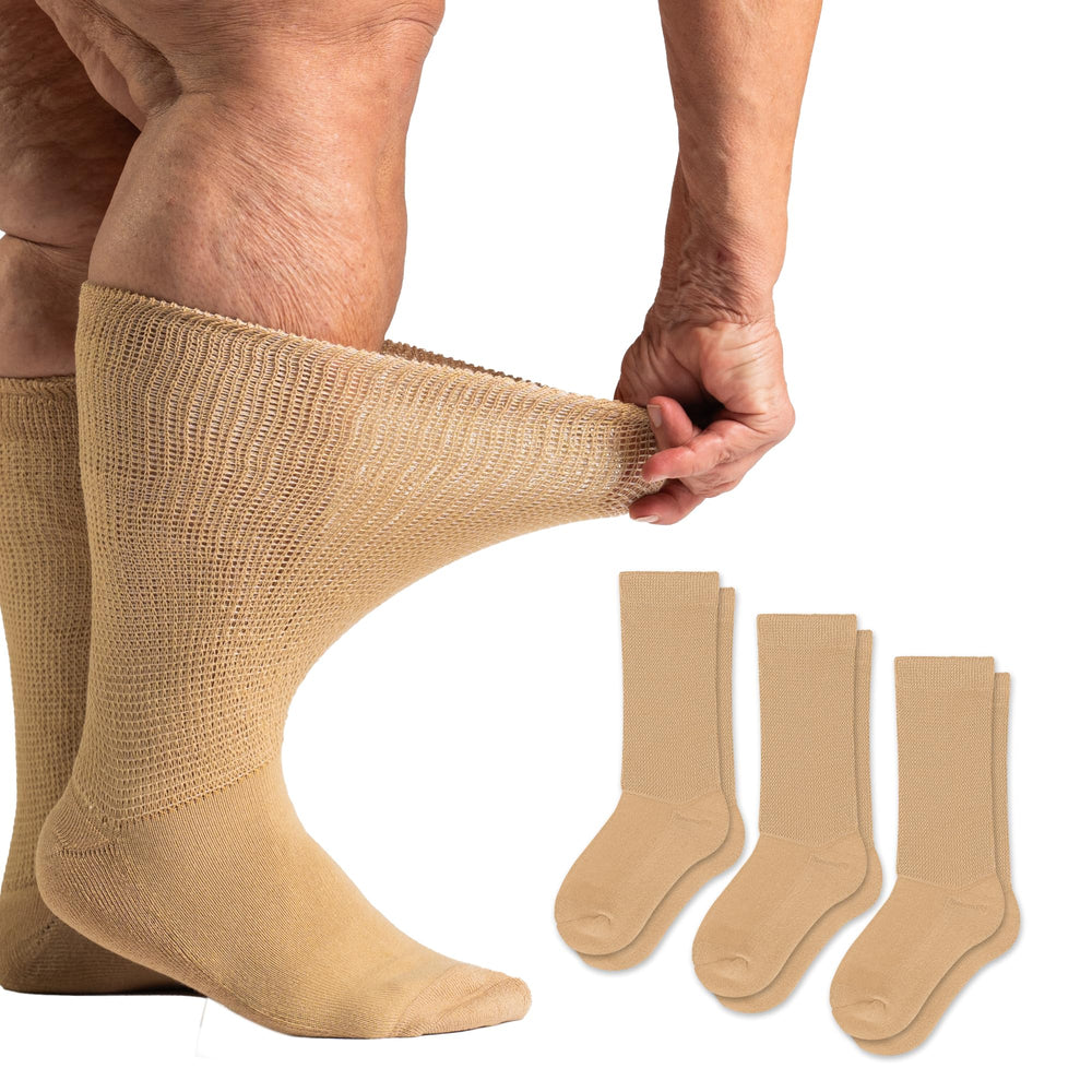 Viasox EasyStretch diabetic socks pack offering all-day comfortable wear.
