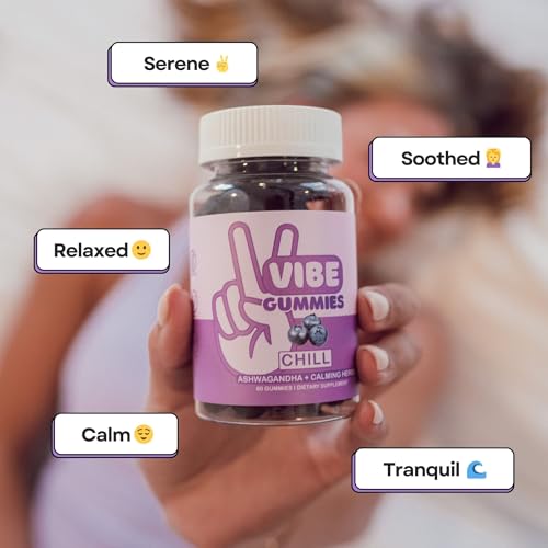 Vibe Gummies gaba-l-theanine-chamomile closeup highlights natural mood support