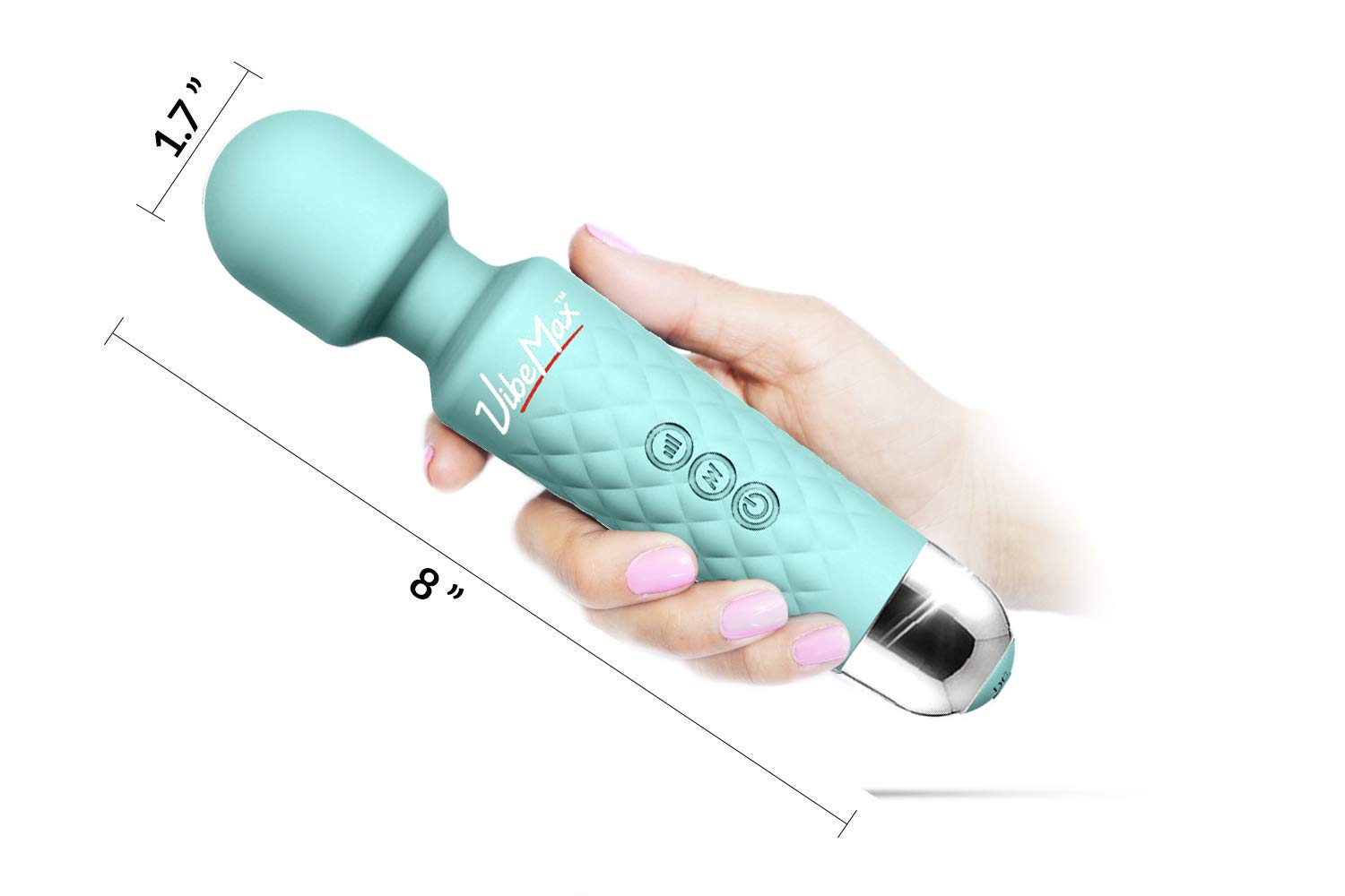 VibeMax massager side view demonstrates portable relief for post-workout tension