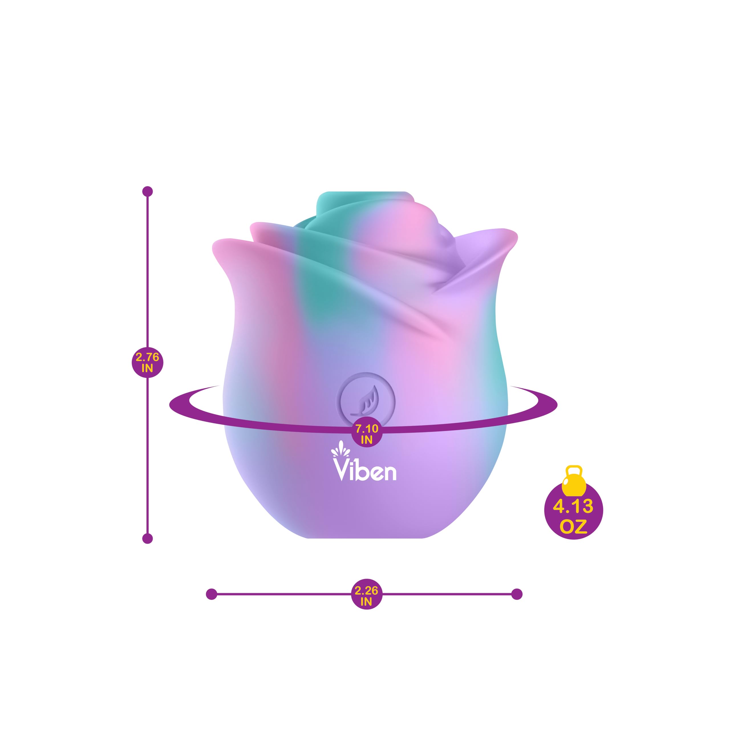 Viben Zen Rose Stimulator offers 10 functions for versatile sensations.