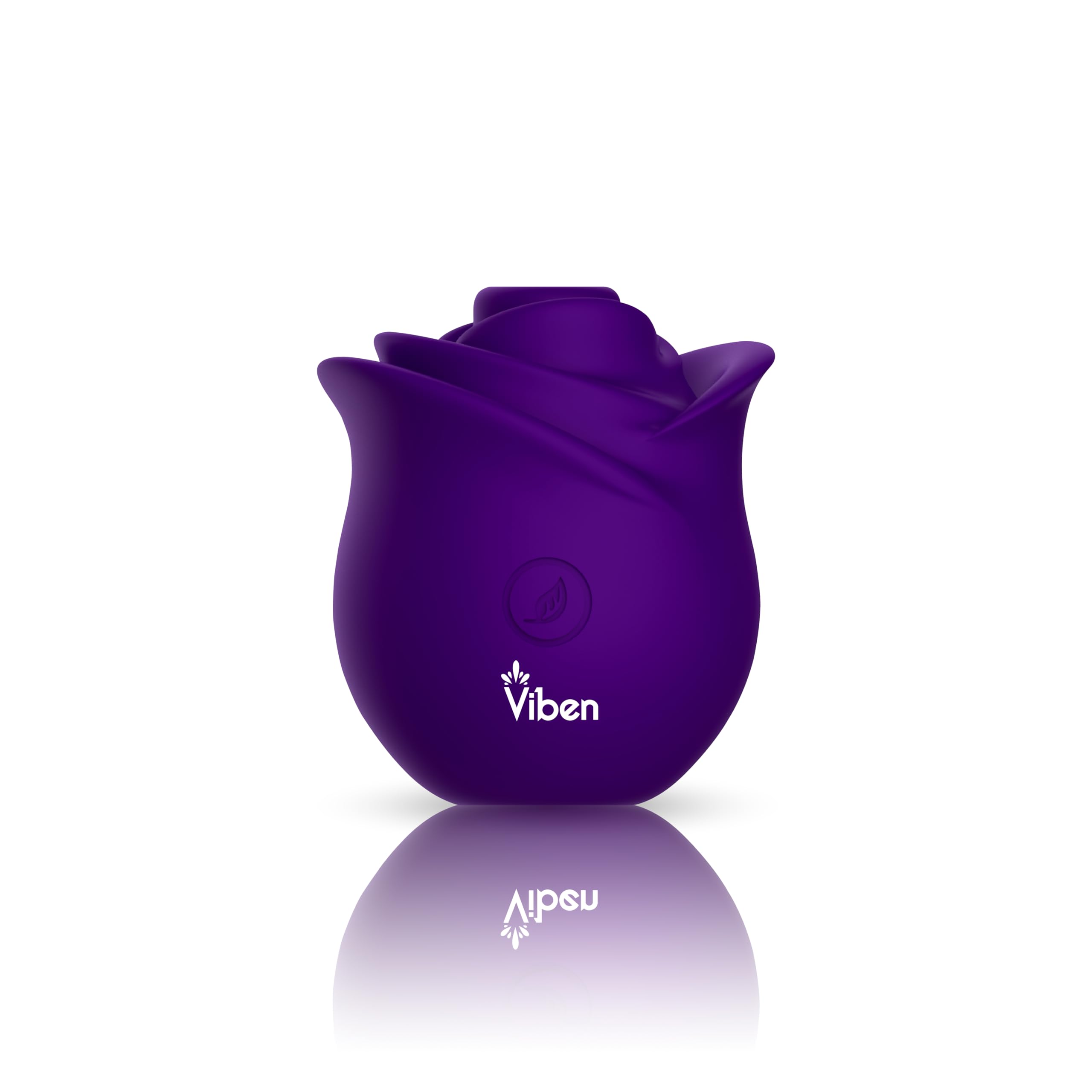Viben Zen Rose Stimulator close-up button—10-function control for versatile play.