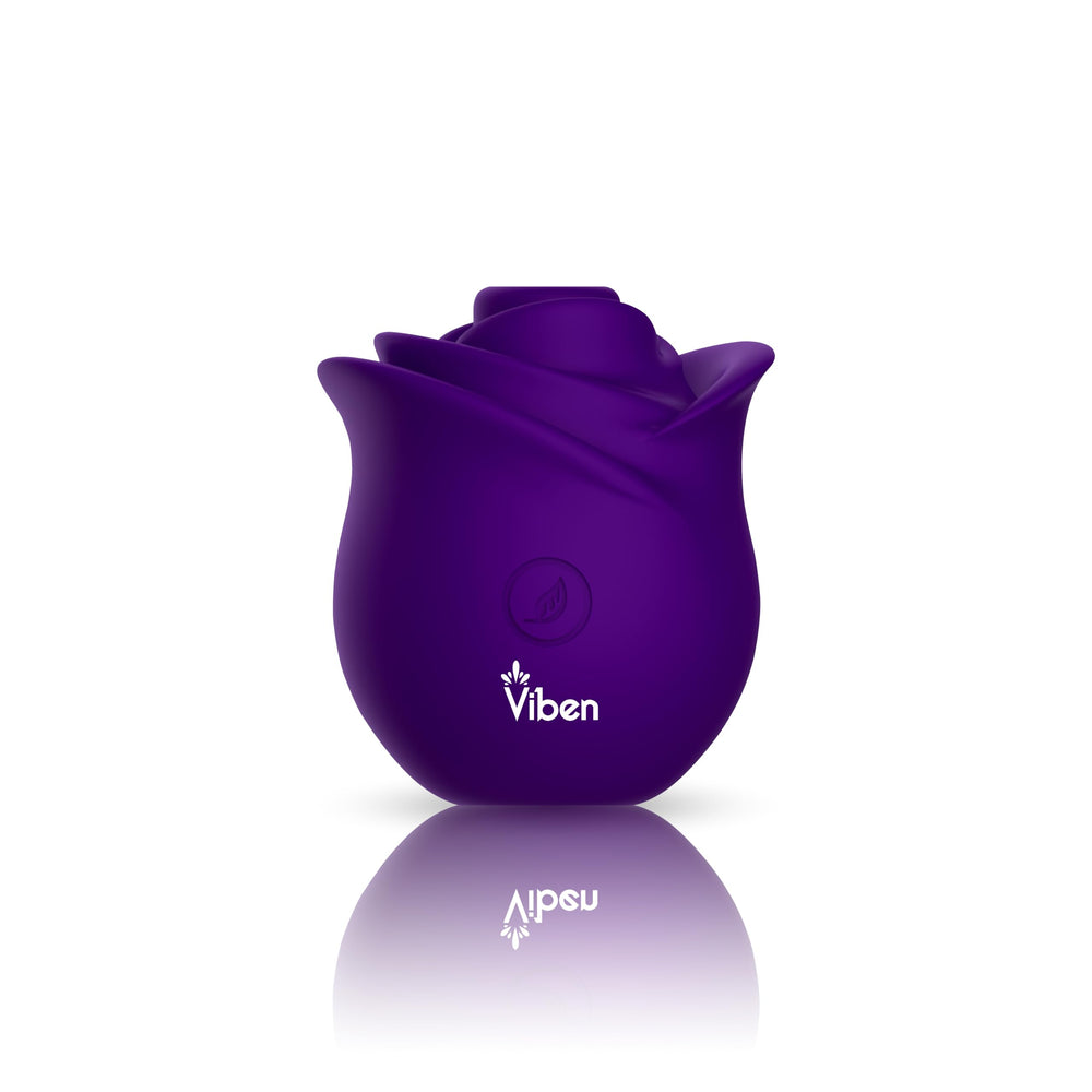 Viben Zen Rose Stimulator close-up button—10-function control for versatile play.