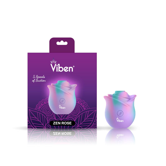 Viben Zen Rose Stimulator with rose-tip detail for precise stimulation and comfort.