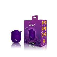 Viben Zen Rose Stimulator waterproof silicone body—easy cleaning after use.