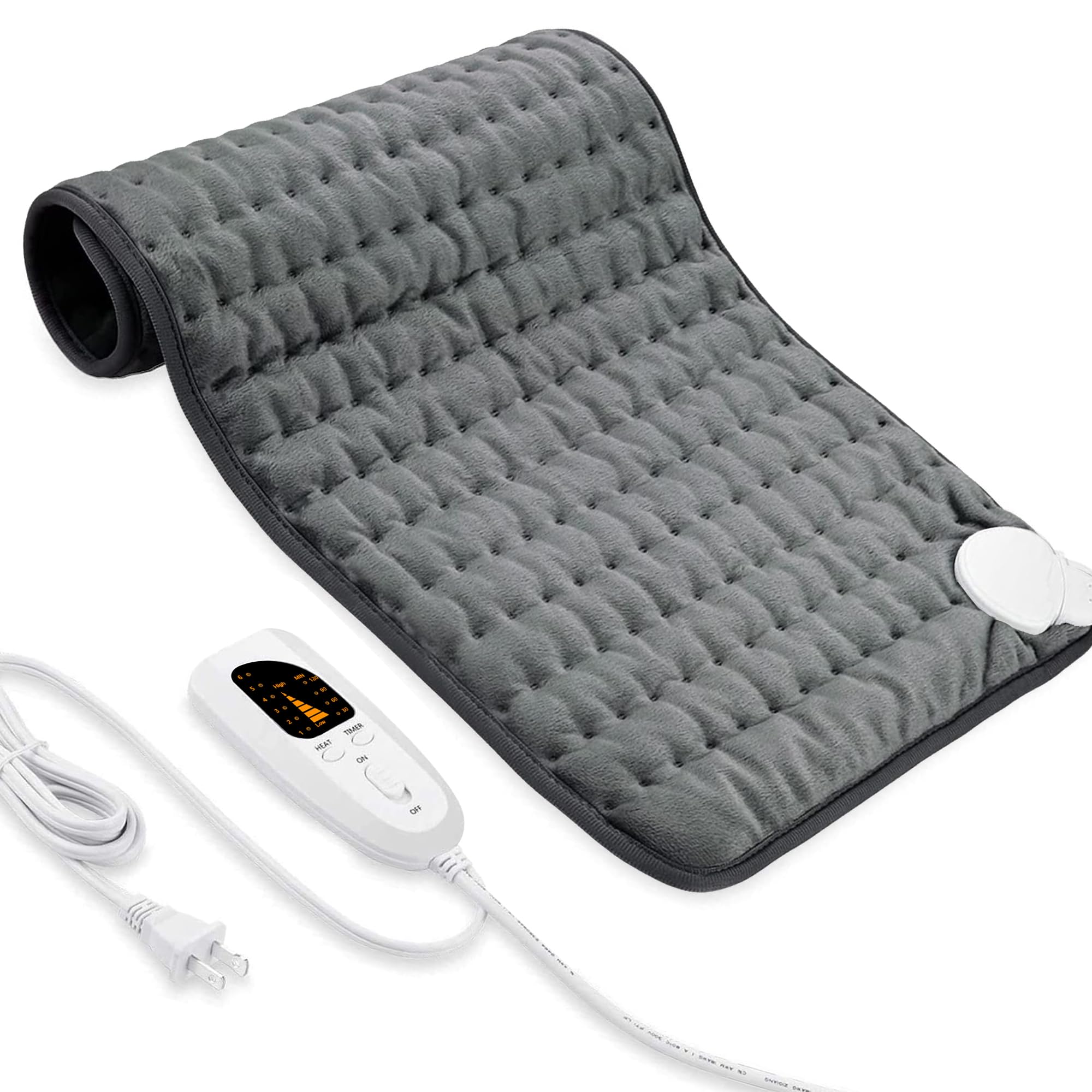 VIBOOS heating pad ideal for back, neck and shoulders with six heat levels.
