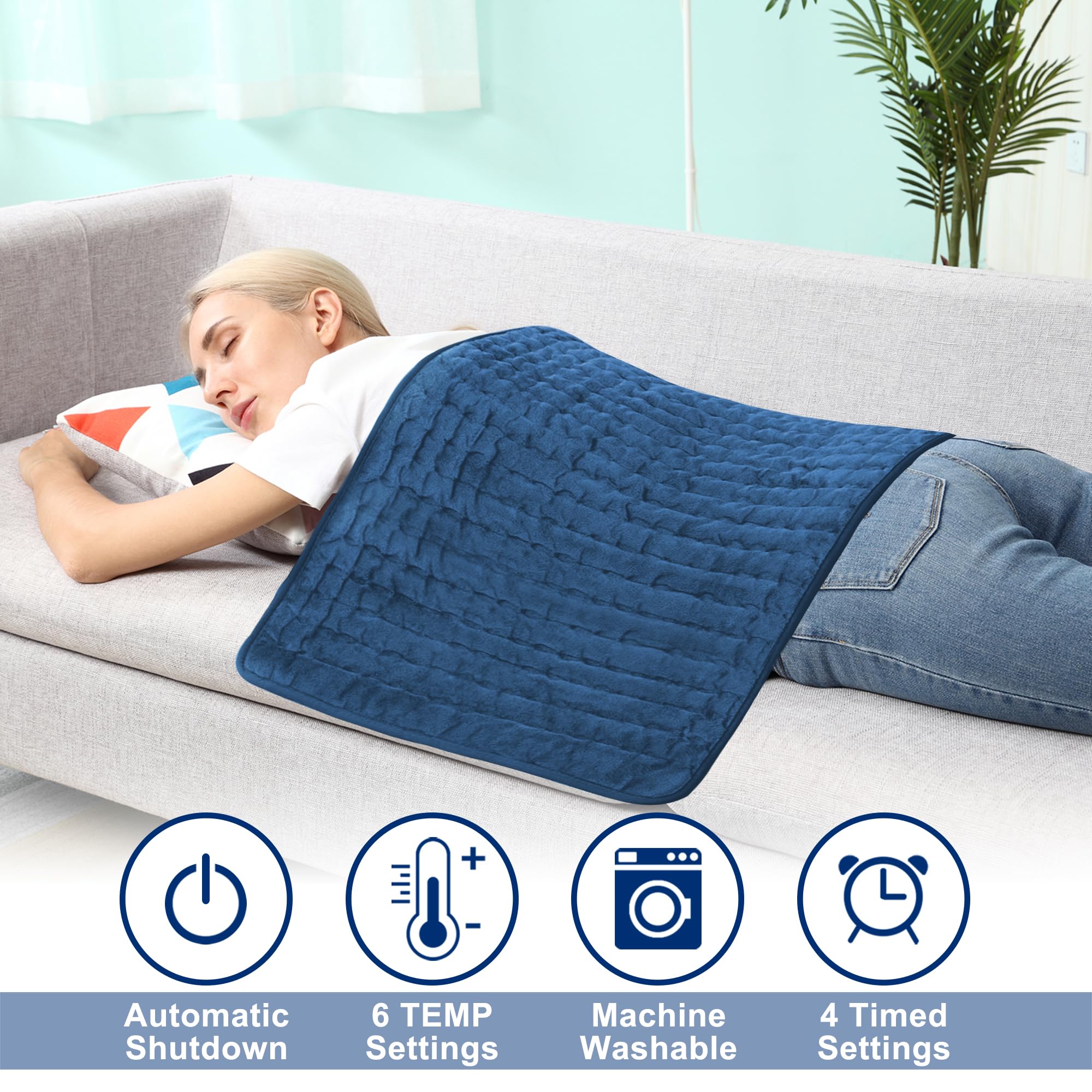 VIBOOS heating pad for shoulder helps relax tense muscles.