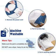 VIBOOS pad in premium flannel is easy to clean and maintain.