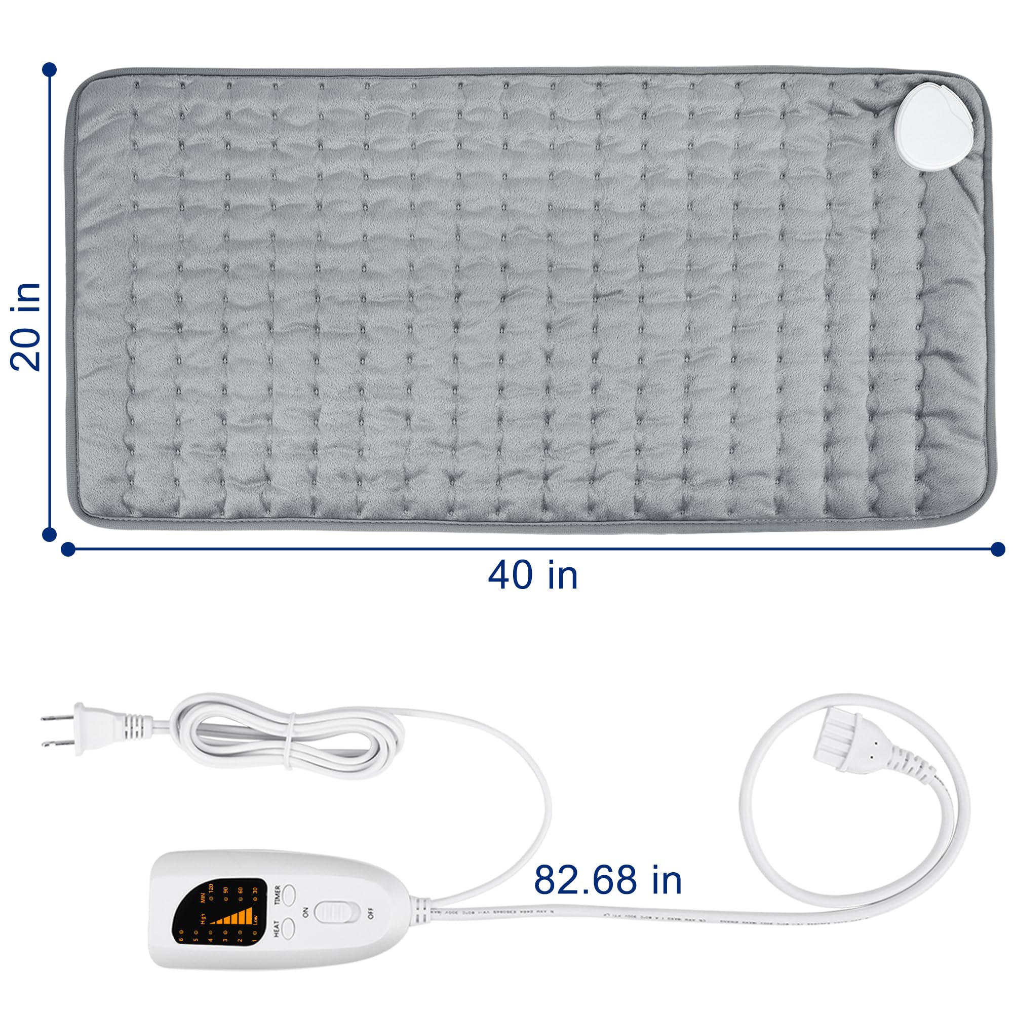 VIBOOS soft flannel cover adds cozy warmth and easy care.