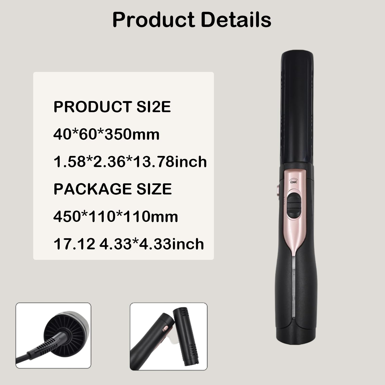 Vibrance 9.0 wand portable design suitable for home or travel.