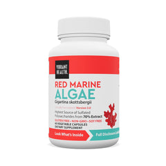 Vibrant Health Gigartina capsules bottle shows daily immune support potential.