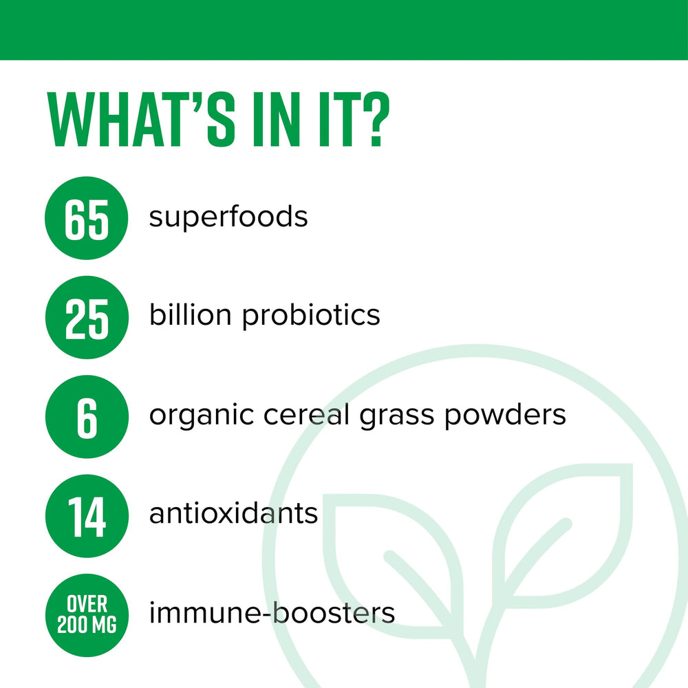 Vibrant Health Green Vibrance label close-up highlighting vegan greens for daily wellness.