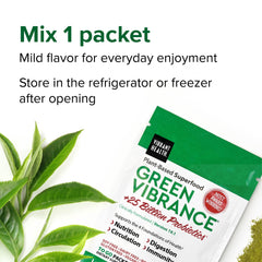Green Vibrance in a smoothie bowl for on the go nourishment.