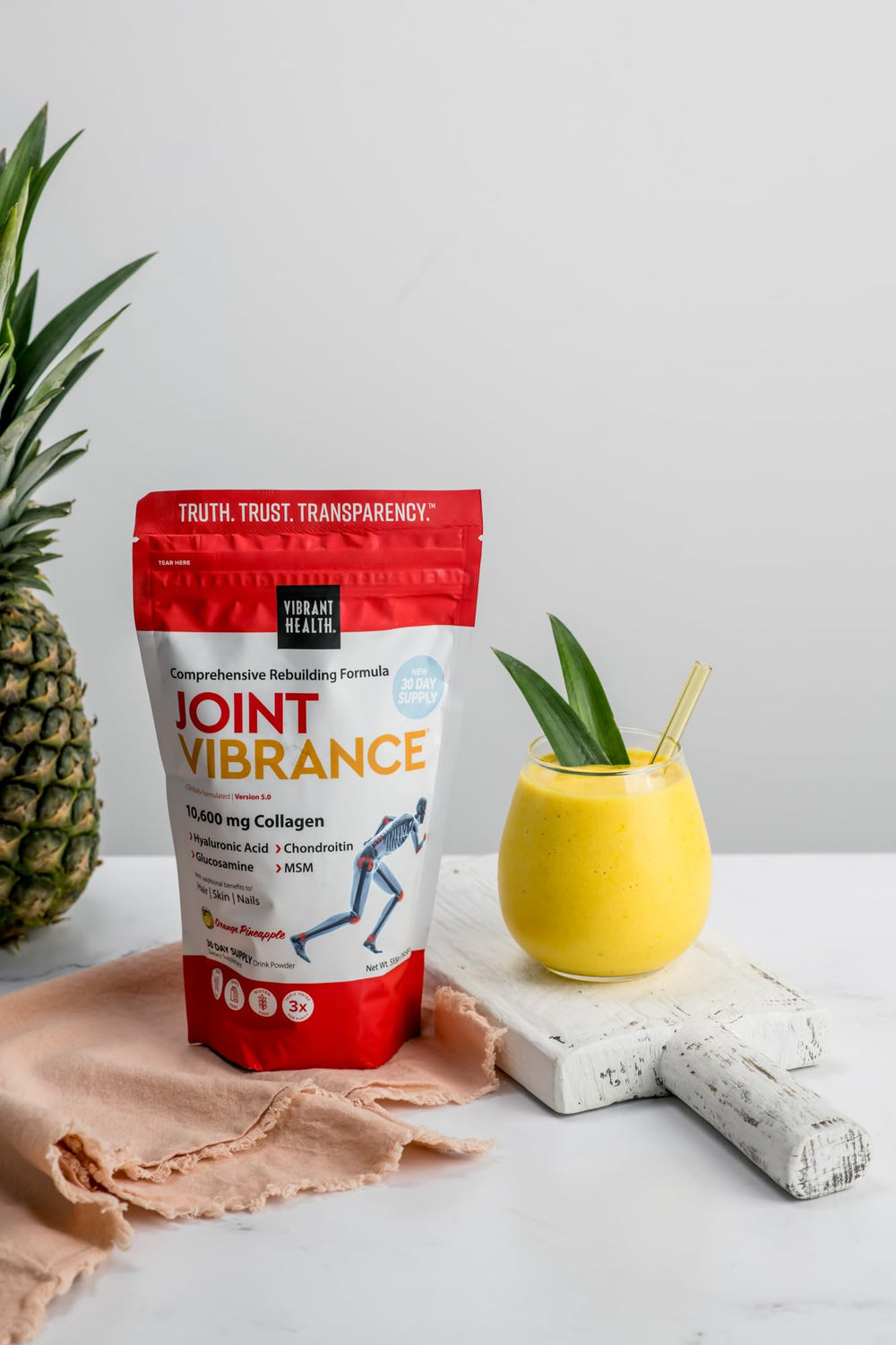 Vibrant Health Joint Vibrance 30 servings packaging communicates value.