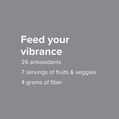 Vibrant Health Maximum Vibrance Chocolate 12 probiotic strains for gut support.