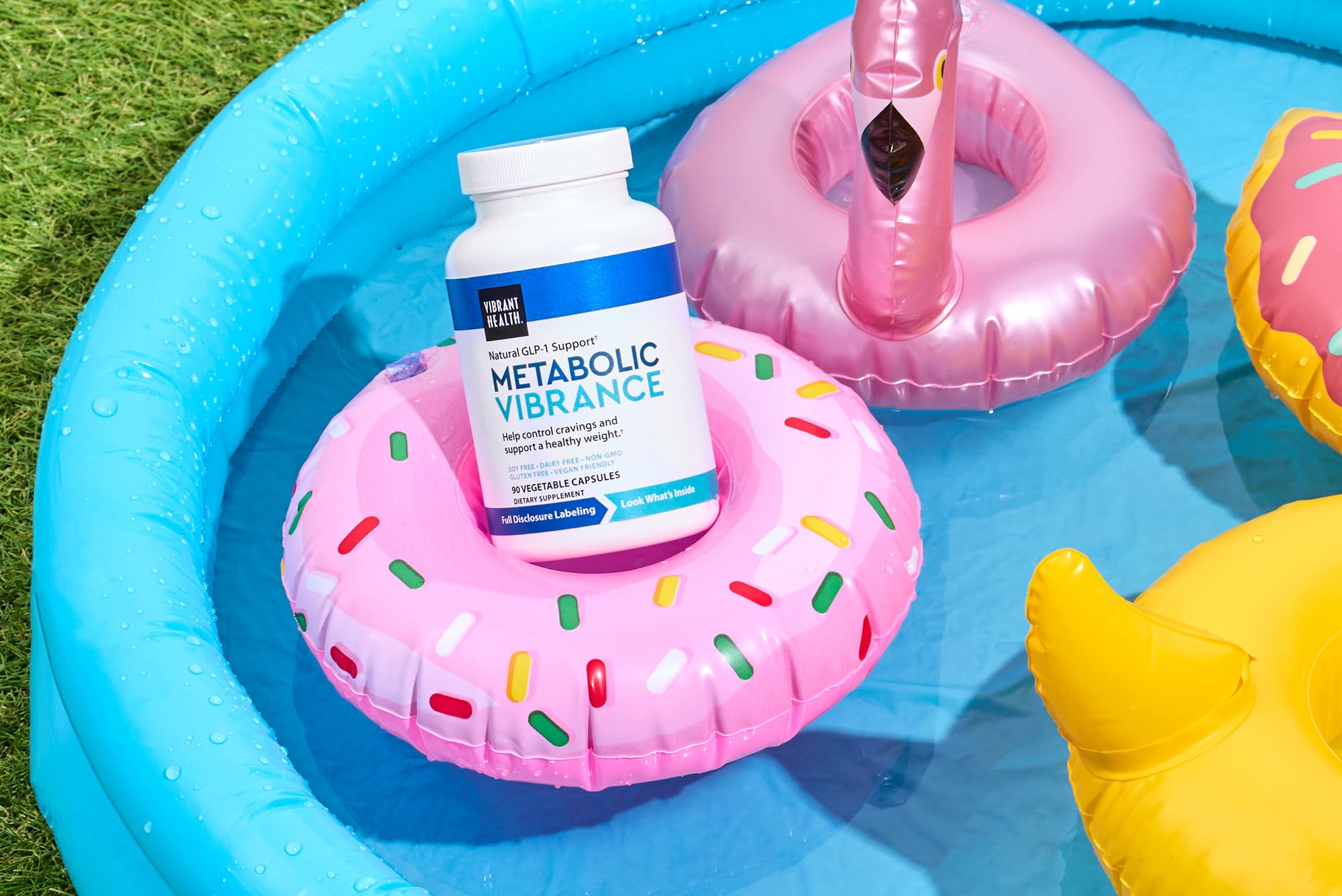 Vibrant Health Metabolic Vibrance packaging highlights vegan capsules and non-GMO ingredients